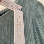 Soft Surroundings Silk Rosette Top Sequin Blouse Stormy Size Medium NEW NWT Photo 5