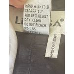 Lino USA Black Linen Blend Wrap Vest Top 3X Plus Size Tie Waist Contrast Trim Black Photo 2