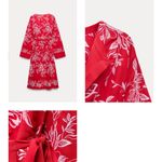 ZARA 🆕 2025  EMBROIDERED PRINT KIMONO Photo 1