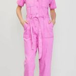 Skies Are Blue Pink Denim Jumpsuit/Pantsuit Photo 0