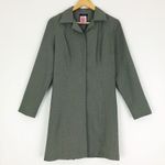 Vintage Deadstock Longline Houndstooth Jacket | Size M Gray Size M Photo 11