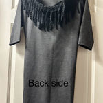 Croft & Barrow  Charcoal Knit dress petite medium Photo 0