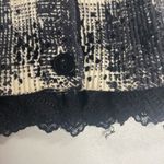 W By Worth Women’s Black And White Sweater Cardigan Shrug Size Small Button Up Photo 5