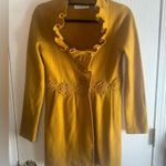 Anthropologie  Charlie & Robin Alice in Autumn yellow Sweatercoat size S Photo 0