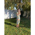 Hunter Bell  Multicolored Leopard Printed 100% Silk Leoparf Casper Dress size 10 Photo 10