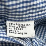 Las Olas  women’s butterfly embroidered large blue long sleeve button up shirt Photo 8