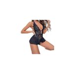 Black Lacy Lingerie, One Piece, Crotchless brand new in box. Photo 1