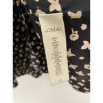 The Great  Holly Top Silk 0 Black Cream Ditsy Floral V Neck Long Sleeve Blouse Photo 8