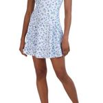 Sage Collective Floral Racerback Active Dress with Shorts Blue Size M Photo 0