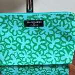 Marimekko Green and Blue Cosmetic Bag with Floral Design Photo 0