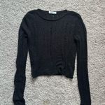 Arizona Jean Company Black Knit Long Sleeve Sweater Photo 0
