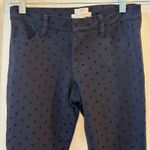 J.Crew  The Gigi Pant Black Dot Print Slim Fit Trouser Women's Size 00 Photo 1