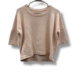 Lululemon  Bhakti Reality Short Sleeve Top Women's Large Pink Knit Relaxed Fit Photo 2