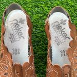 Rieker Antistress brown leather slingback Cutout Leather Women's Shoes Size 39 Photo 2