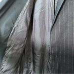 Mango  Women's‎ Navy Pinstripe Wool Blend Longline Coat Blogger Favorite Size S Photo 6