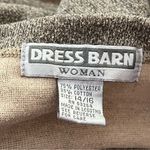 Dress Barn Vtg 80s 90s Colorblock Sweater Scoop Neck Pullover Taupe Brown 14/16 Photo 2