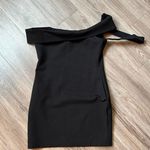 superdown  Quin One Shoulder Little Black Dress Size S NWOT Photo 2