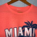 🌸3/$15🌸 Fluorescent Orange Miami Graphic Short Sleeve Crewneck Unisex T Photo 3