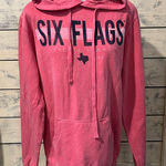 Six Flags Pink Sweater Hoodie Size Adult Small Photo 0
