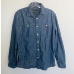 Banana Republic Banana‎ Republic Outlet Long Sleeve Indigo Button Up Shirt S Photo 1