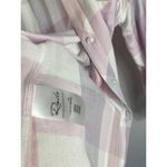 Rails  Hunter Long Sleeve Plaid Blouse in Lavender Blossom White Size Medium Photo 7
