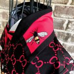 Vintage Diandian Didi Shirt Large Honey Bees Front Buttons Art to Wear Red Size undefined Photo 1