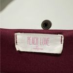 Peach Love California Womens V-Neck Short Sleeves Cold Shoulder Tunic Photo 2