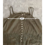 Mudd Women's  Olive Green Embroidered Button Front Tank Top L Photo 5