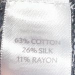 J. Jill V Neck Heathered Knit Short Sleeve Silk Blend Sweater Dress Black Size L Photo 4