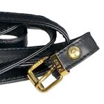 Fendi  Vintage Black Zucchino Crossbody Removable Strap Clutch Shoulder Bag Photo 9