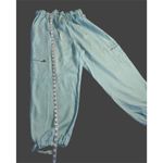 Debra DeRoo 4 Evelyn & Arthur Linen Wide Cargo Capris Pant‎ Set/Bundle Of 2/ Med White Photo 4