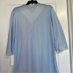 Vtg Adonna J.C. Penney polyester nightgown Blue Floral Lace Sz Large NWT Photo 3