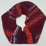 American Eagle  Maroon Patterned Infinity Scarf Photo 0