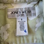Jones Wear Vintage ‘00s  Sport Light Green & White Floral Print Cotton Jacket Photo 6