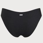 Berlook Black Ribbed Ruched Bikini Bottom ONLY 67 Size L Photo 5