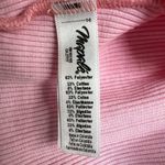 Mapale Pink Ribbed Crop Sleep Shirt Bralette Top‎ Photo 3