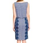 Tory Burch XS printed midi shift dress, geometric and floral, light weight Photo 1