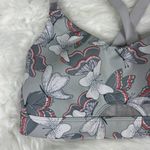 Victoria's Secret Victoria’s Secret Gray Floral Butterfly Sports Bra Photo 2