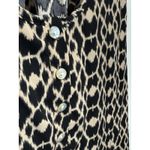 Pink Rose Pink‎ Rose Leopard Print Racerback Tank Top Women's Large Button Front Casual Photo 2