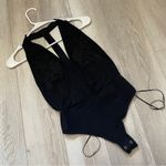 Free People Bodysuit all that applique floral womens Black (small) going out Photo 1