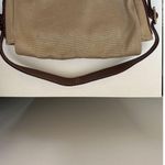 Kate Spade  Vintage Metallic Woven Canvas & Leather Buckle Flap Shoulder Bag Photo 3