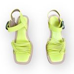 Aerosoles  Crew Buckle Strap Kitten Heel Size 7.5 New Green Sheen Photo 5