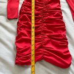 Pretty Little Thing  red scrunchy dress Photo 1