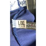 Yandy Women's Lace Plunge Adjustable Strap Romper Negligee Blue Size L/XL Photo 6