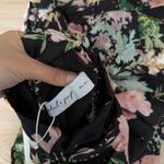 Petal and Pup  US Large NEW Halter Neck Midi Dress Black Floral Satin Feminine Photo 7