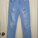 Indigo Rein Indigo Reign High Waisted Light Wash Denim Distressed Raw Hem Skinny Jeans Sz 7 Photo 8