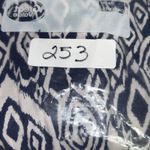 BeachLunchLounge  Short Sleeve Tassle Mini Dress Women's‎ Large Navy Blue Aztec Photo 11