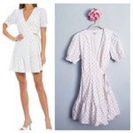 Gianni Bini  Tara White Mini Wrap Dress Photo 1