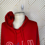 SoulCycle  Star Logo‎ Cropped Red Hoodie Sweatshirt Size US Medium Photo 2