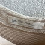 We The Free Free People  Cream Asymmetrical Tank Top Ribbed Small Photo 2